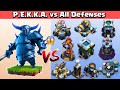 PEKKA VS All Defenses | 1 P.E.K.K.A. Challenge in Clash of Clans | Gameplay | Coc | iPandaPlays