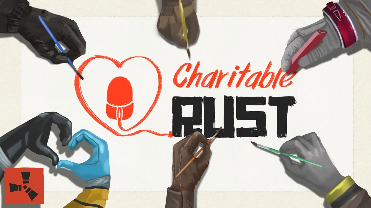 100 Artists paint for Charity in RUST - YouTube