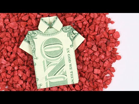 Money origami shirt ? EASY INSTRUCTIONS