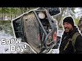 Snow wheeling full throttle rock crawling  s13e3