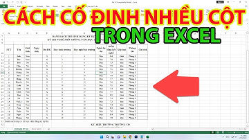 Cách Cố Định Nhiều Cột Trong Excel | Cách Cố Định Cột Trong Excel