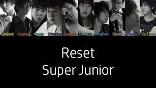 Video thumbnail of "Super Junior Reset Lyrics"