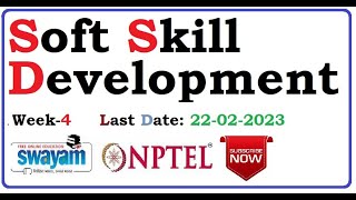 Soft Skill Development | Week-4 Assignment Answers | NPTEL 2023 | screenshot 4