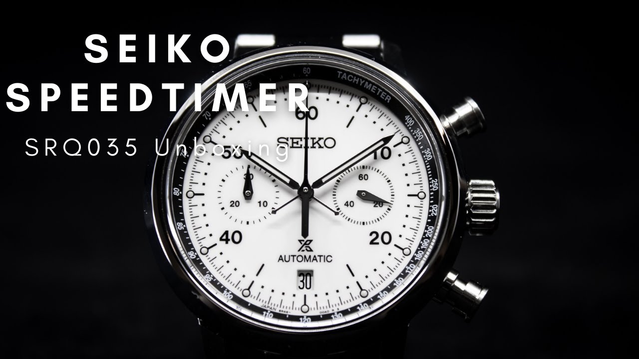 Seiko Prospex Speedtimer SRQ035 Unboxing - YouTube
