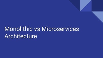 Monolithic vs. Microservices Architecture
