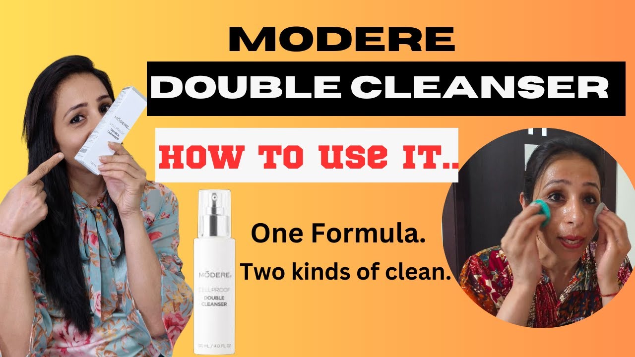 Benefits of Modere Cellproof Double Cleanser. Sulfate and Paraben free face wash. How to use it