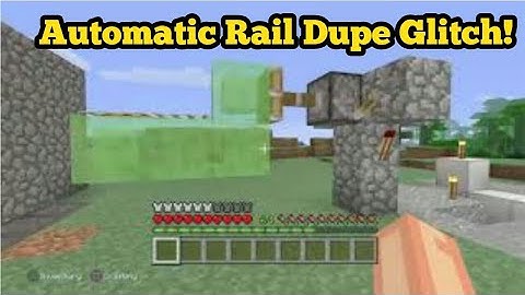 Automatic Rail Duplication GLITCH! Minecraft. (Easy & Fast!)