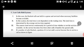 LOSS AND DELAY SYSTEM