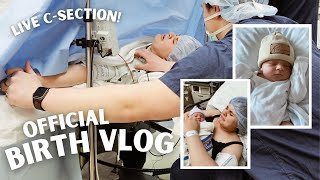 OUR BIRTH VLOG... *live c-section* (pt. 2)