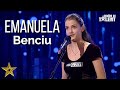 Emanuela Benciu, o VOCE de aur pe scena de la Românii au Talent: “Ești ca o privighetoare!”