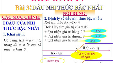 Lý thuyết Dấu nhị thức bậc nhất|ĐẠI SỐ 10