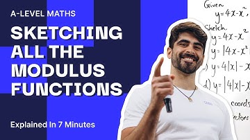 7. Sketching ALL THE MODULUS FUNCTIONS You Need To Know | A Level Maths