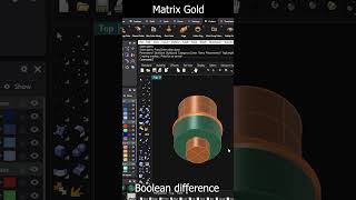 MatrixGold Boolean Difference Command Tutorial | Easy Jewelry CAD Subtraction Guide #jewellery  #art