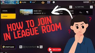 How To Join In League Room. 10,115 Bdt Tournament. Watch Now. Free Fire