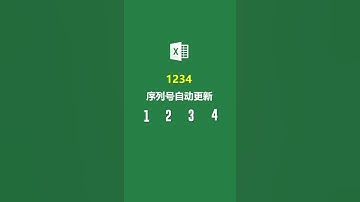 Excel序列号自动更新