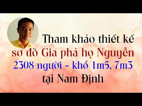 Video Tham khảo sơ đồ gia phả dòng họ 2308 người tại Nam Định - youtube