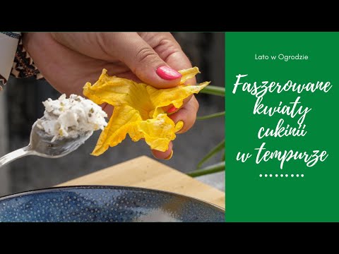 Wideo: Jak Zrobić Nadziewane Kozim Serem Kwiaty Cukinii Przyozdobione Ryżem?