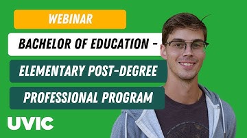 Teacher Education Webinar: B.Ed. Elementary Post-Degree Professional Program
