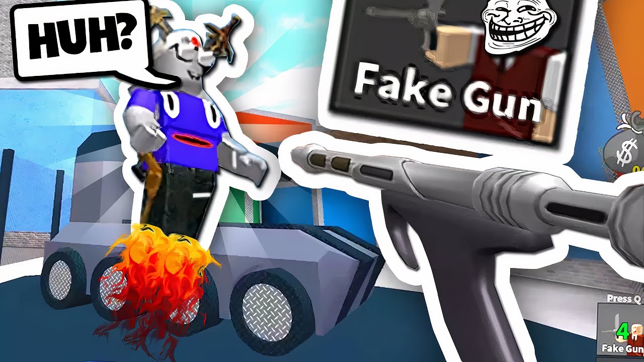 FAKE GUN TROLLING in Murder Mystery 2.. (Roblox Movie) - YouTube