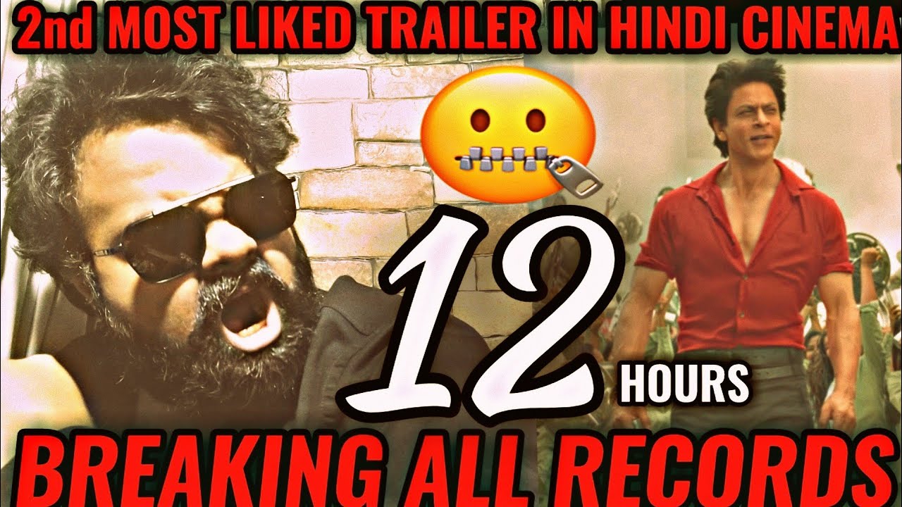 JAWAN TRAILER RECORD BREAKING VIEWS & LIKES IN 12 HOURS | SHAH RUKH KHAN | SUPERB