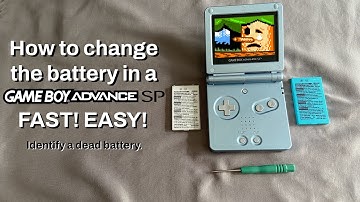 Hoe vervang ik de batterij van mijn GBA SP? - Vervanging van de lithium-ionbatterij - Benodigd ge...