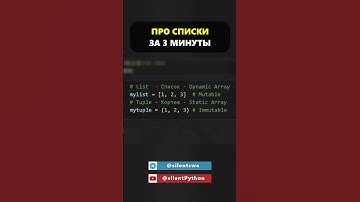 Всё про Списки (List) в Python за 3 минуты #python