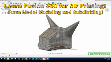 Fusion 360 Tutorials  The Basics 5 Modeling in Form Mode, and Subdividing