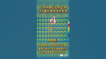 华景康红外热成像测温仪实时监测LED晶片热量分布，精准锁定晶片虚焊 #材料科學 #熱門 #科学技術