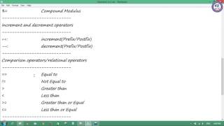 10. Increment, Decrements and Comparison Operator | Khmer Computer Knowledge