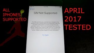 ALL IPHONES, iphone 7/7plus,  - SIM NOT SUPPORTED / INVALID SIM /SIM NOT DETECTED 2017 PERMANENT FIX