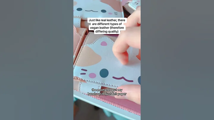 “Vegan leather FALLS APART” 🤨🩷 #kawaii #wallet