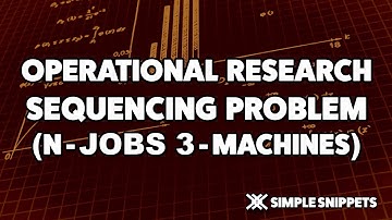 Sequencing Problem N jobs on 3 Machines