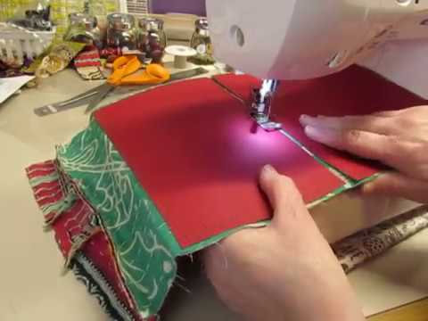 Making A Journal Cover Out of Kantha Quilt Pieces - YouTube