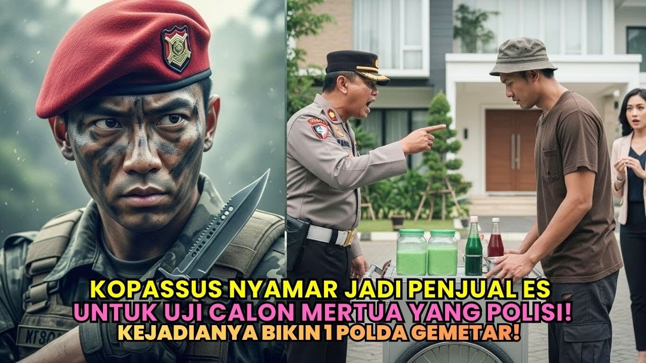 KOPASSUS Menyamar Jadi Penjual Es demi Menguji Calon Mertua yang Polisi! Yang Terjadi Malah Begini!