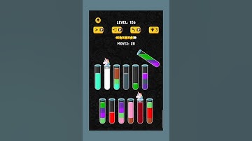 Colour Water Sort 3D #short #games #gameplay #gaming #gamingvideos #foryou Level 156 amazing video
