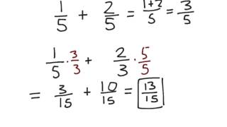 Adding Fractions Using Common Denominator
