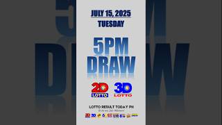 PCSO Lotto Result Today 5PM Draw July 15, 2025 - Ez2 Result and Swertres Result #shorts