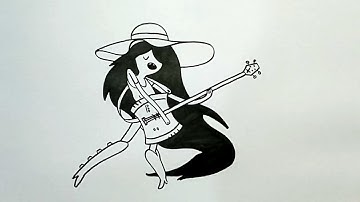 How to Draw MARCELINE FROM ADVENTURE TIME