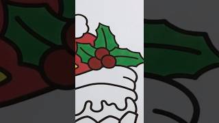 Coloring a Christmas Cupcake #coloring #christmas #cupcake #southernlotus