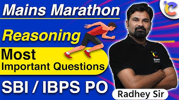 Marathon Class | Bank Mains Reasoning | Most Important Questions | SBI PO & IBPS PO @mathsbysumitverma