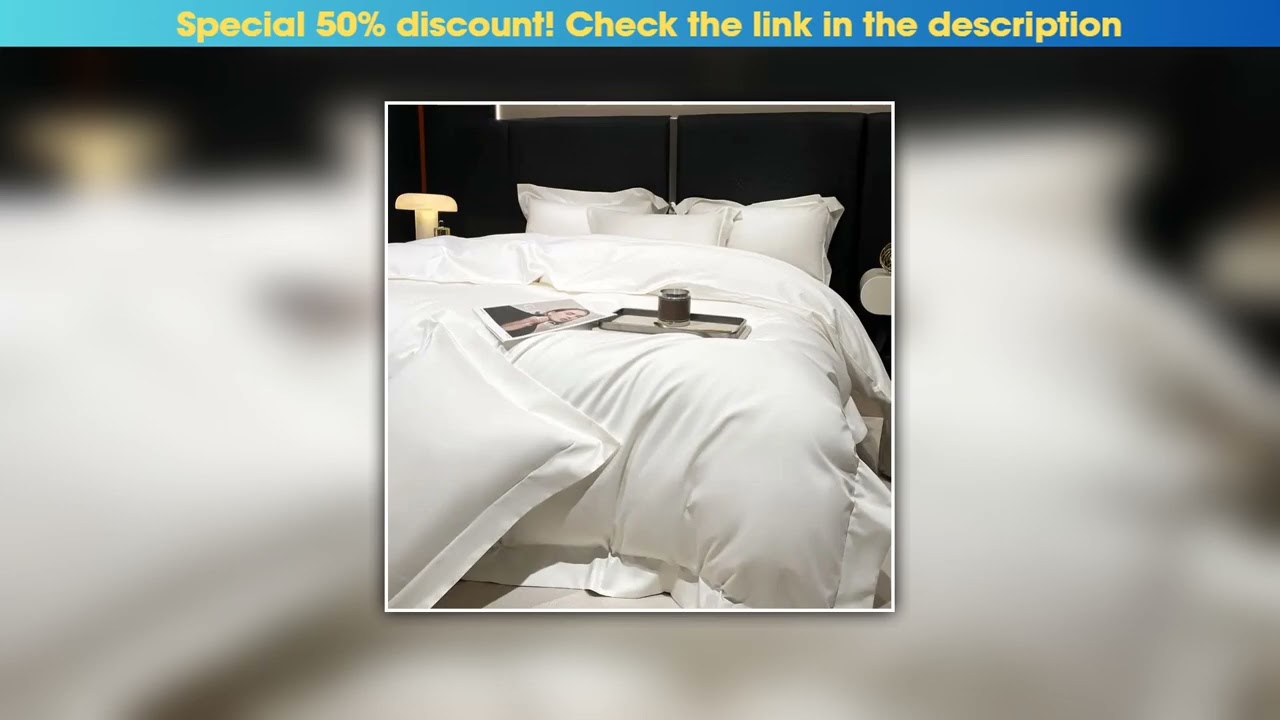 Deal 600TC Egyptian Cotton Luxury Bedding Sets White Pink Grey Blue Duvet Cover Bed Sheet Or Elasti