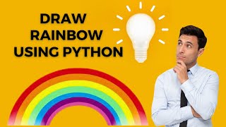Draw a Rainbow using python turtle ! 😗 #python