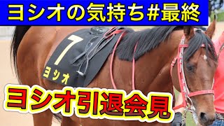 【緊急引退会見】ヨシオの気持ち 最終話【馬の気持ちシリーズ】 ヨシオ今までありがとう【競馬】パイセンの競馬チャンネル