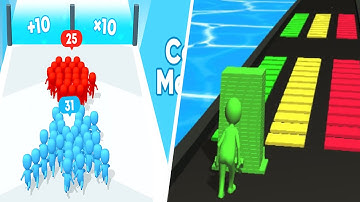 Count Masters 🆚 Stack Colors🌻🧿🌺🌈Max Levels Walkthrough Android IOS Update Gameplay AF17