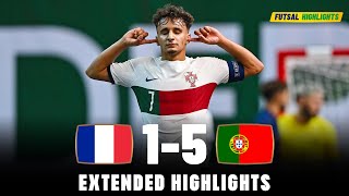 Portugal vs France | Highlights | U19 Euro Futsal 04-09-2023