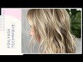 FOILYAGE HAIR TECHNIQUE || HOW TO TEASY LIGHT BLONDE HAIR