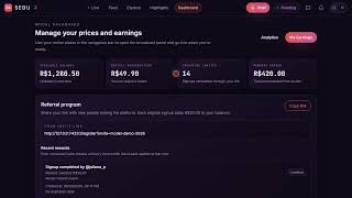 How to share your referral link on SEDUX — Desktop