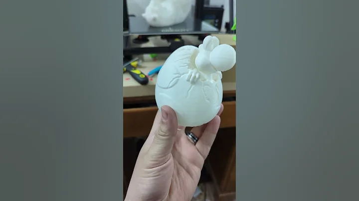 Yoshi is coming out of his egg! #hex3d #3dprinted #3dprinting #3dprinter #3dprint #yoshi #smb