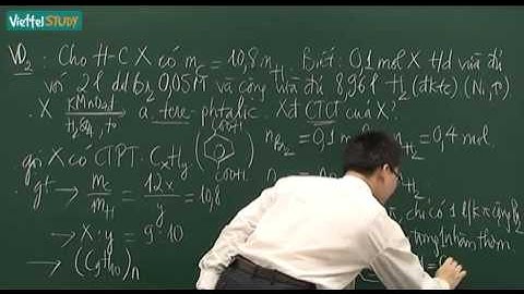 Biện luận công thức cấu tạo của hợp chất hữu cơ 1