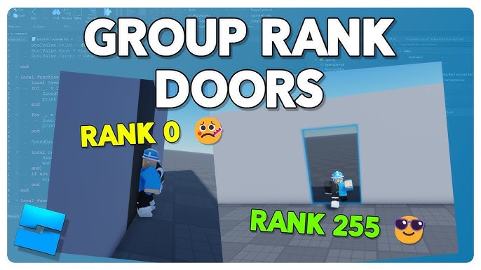 ROBLOX Scripting, Make an admin door, Only certain players can go through  the door